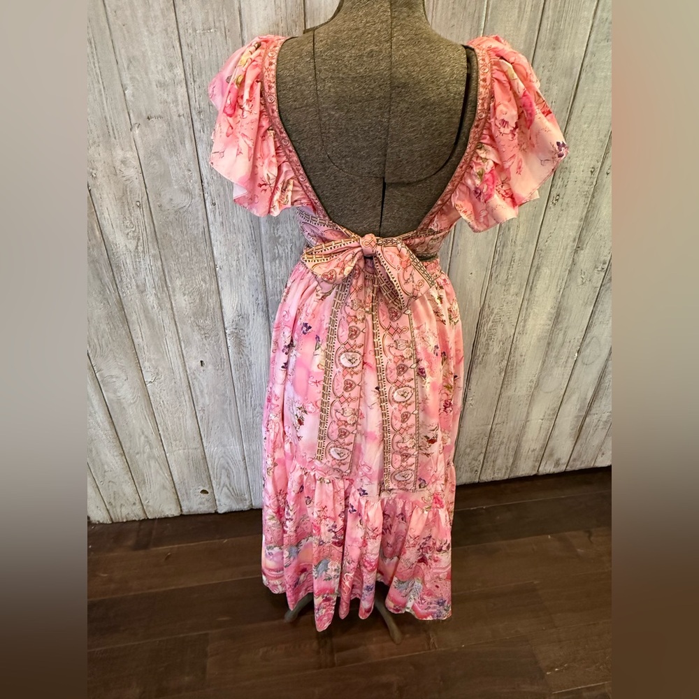 Floral Pink Women's Skirt - Picture 6 of 9